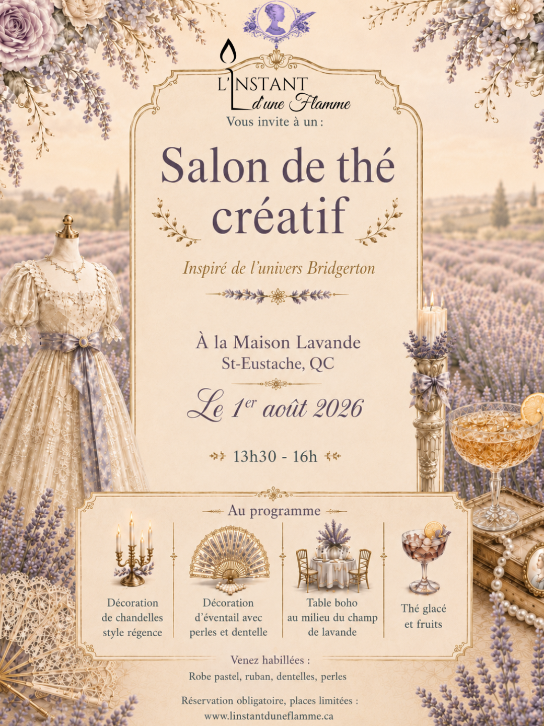 Salon de thé créatif- Édition Champ de Lavande