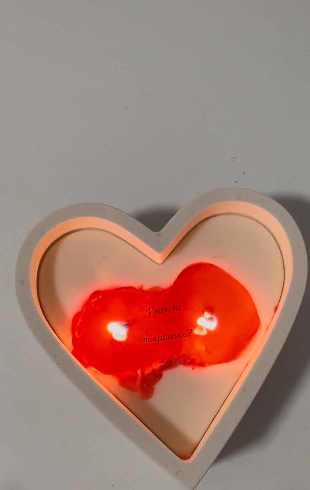 Chandelles avec messages cachés